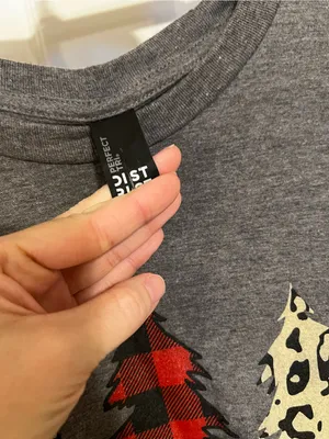 Christmas Long Sleeve Top with Red Buffalo Plaid & Leopard Tree Graphic thumbnail 3