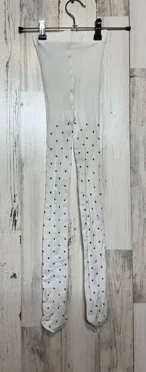 White polkadot pantyhose White thumbnail 1