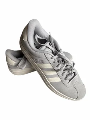 ADIDAS VL Court Bold Gray Suede Platform Sneakers Women’s Size 11 thumbnail 4