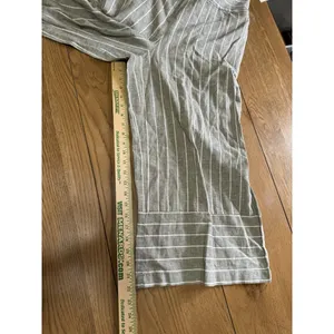 Beach‎ Lunch Lounge Jumper Size Medium Gray & White Striped Linen Blend NWT thumbnail 13