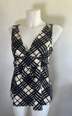 Women's J. crew Silk Tank‎ Tie Top, Size 2 Small EUC! 0210 thumbnail 1