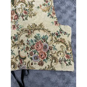 Source Unknown Ren Faire Reversible Tapestry Corset Vest Goblincore Cottagecore VTG Lace Up M thumbnail 16