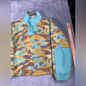 The north face Cragmont Fleece 1/4 Snap Jacket in a camouflage large thumbnail 4