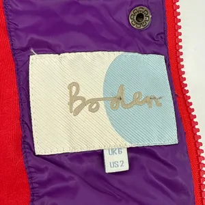 Boden Women's Purple Puffer Jacket Convertible Vest Zip Off Sleeves Hooded US 2‎ thumbnail 11