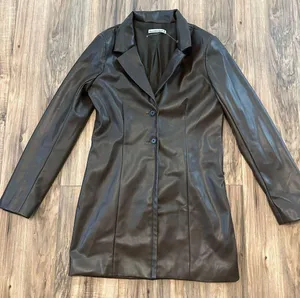 Abercrombie & Fitch Leather Blazer Dress thumbnail 1