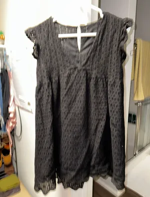 Black Eyelet Dress thumbnail 1
