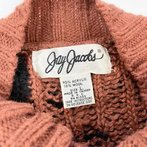 VTG Jay Jacobs Chunky Sweater‎ Womens Large Aztec Southwestern Retro 80s 90s thumbnail 7