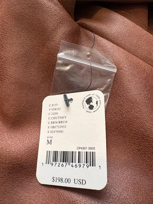 NEW We The Free Medium Carmen Vegan Suede Duster Brown Button Front Coat NWT thumbnail 6
