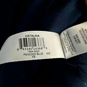 DRESS THE POPULATION Catalina Fit & Flare Cocktail Dress in Peacock Blue X-Small thumbnail 7