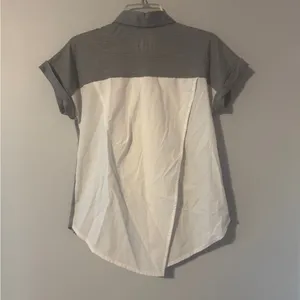 Smartwool Everyday Exploration Gray/white Button-Up Shirt size XS thumbnail 5