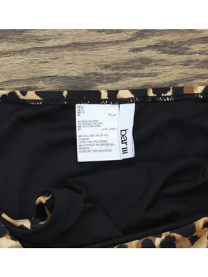 Bar III Night and Day Cheetah-Print Bikini Bottom MBNA24544 Brown Leopard XL thumbnail 3