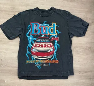 Abercrombie and Fitch Budweiser Black Graphic Tee Shirt thumbnail 1