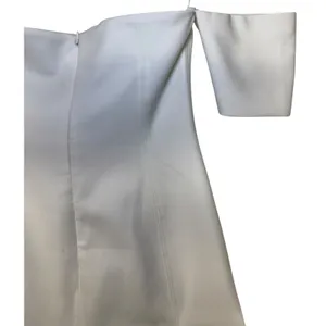 Cinq à Sept Mckenna Off the Shoulder Mini Dress White Size 10‎ Pleated Hem Crepe thumbnail 6