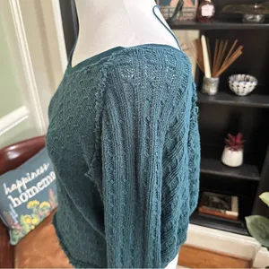 Free People Cotton Sweater – Size XS – High-Low Hem – Oversized Fit thumbnail 12