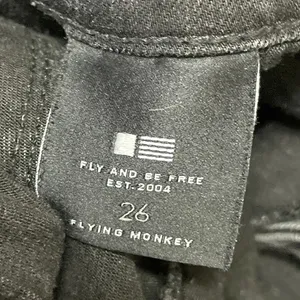 Flying Monkey Women's Black Low Rise Distressed Skinny Denim Jeans Size 26 thumbnail 4