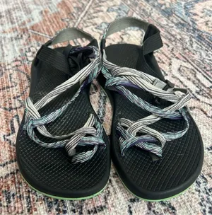 Chacos Women’s ZX2 Classic Double Green/Blue Stripe Size 7 Athletic Sandals thumbnail 1