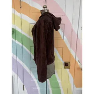 The North Face Osito Hooded Fleece Jacket Womens Small Brown Plush Full Zip thumbnail 4
