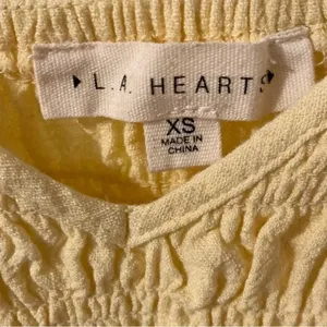 L.A. Hearts yellow babydoll tank thumbnail 4