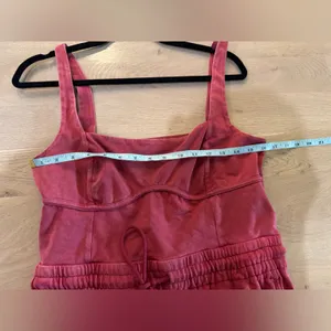 Free People Inbound Onesie crimson red size large NWT thumbnail 14