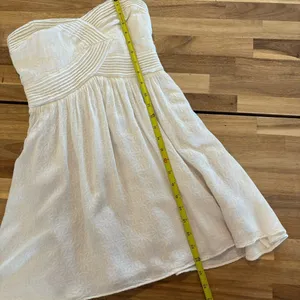 Kimchi Blue White Strapless Dress S thumbnail 8