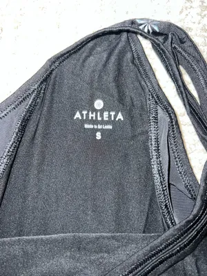 Athleta black tank top size small thumbnail 4