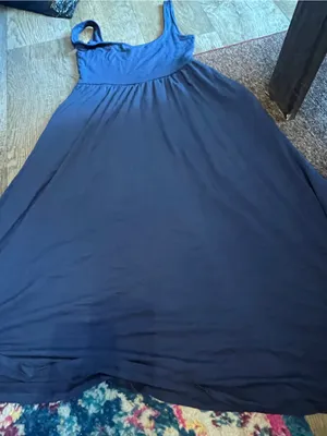 Wilfred Women's Navy Scoop Neck Maxi Dress thumbnail 1