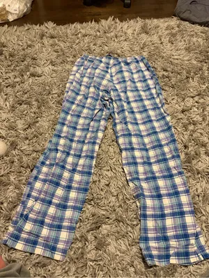 L.L.Bean Plaid Flannel Shirt - Lavender & Blue thumbnail 3