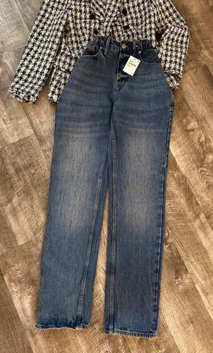 Good American NWT 90s Icon Straight Leg Blue Jeans Blue Size 2/26 thumbnail 1
