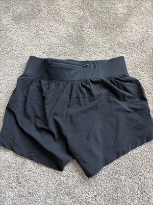 Women’s Under Armour Black Highwaisted Running Shorts thumbnail 5