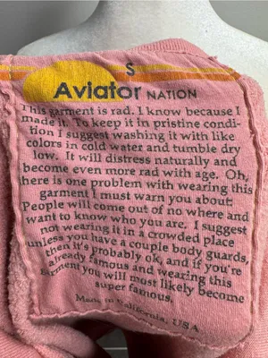 Aviator Nation Womens All Seasons Circle Hoodie Swetshirt Full Zip Pink Small thumbnail 11