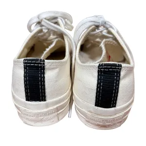 Comme des Garcons PLAY x Converse Chuck Taylor All Star Low Cream‎ Shoes size 6 thumbnail 6