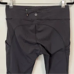 Lululemon Speed Tight Ruching Detail Leggings Size 8 thumbnail 4