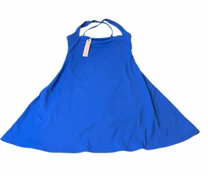 QINSEN Sapphire Blue Athletic Tennis Dress Built-In Shorts Pockets Size M NWT thumbnail 1