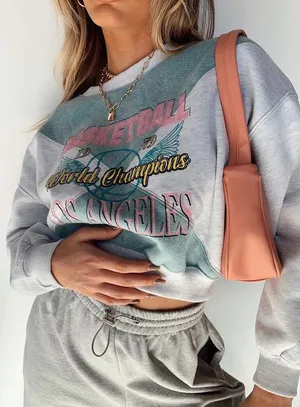 Princess Polly Crop Crewneck thumbnail 2