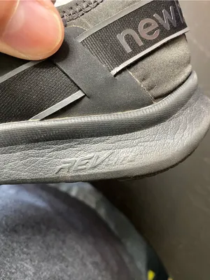 New Balance Black Mesh Lace-Up Sneakers thumbnail 7