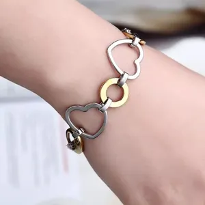 Women Stainless Steel Love Pendant Bracelet thumbnail 6