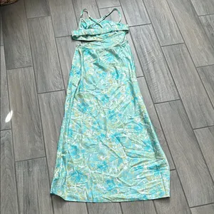 Hello Molly Aqua and Yellow Dress thumbnail 5