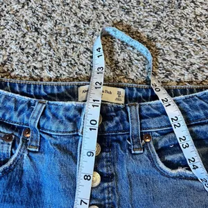 Abercrombie Fitch The Skinny High Rise Jeans Button Fly Blue Women Size 25‎ thumbnail 6