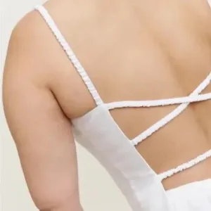 Reformation‎ | Amaya Strappy Open-Back 100% Linen Top in White thumbnail 4