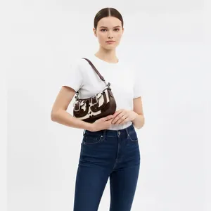 Coach Ashton Bag Cow Print Haircalf Silver Authentic NWT Crossbody CCC83 thumbnail 5