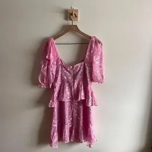 For Love & Lemons Cosmo Pink Mini Dress Size XS thumbnail 7