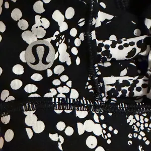Lululemon Free To Be Serene High Neck Bra Black White Polka Dot Floral Strappy 2 thumbnail 5