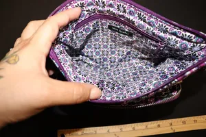 Vera Bradley RFID Little Hipster Crossbody Bag in Raspberry Medallion thumbnail 5