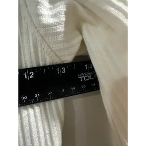 PrettyLittleThing Cream Ribbed Off Shoulder Flare Sleeve Mini Dress US 8 UK 12 thumbnail 3