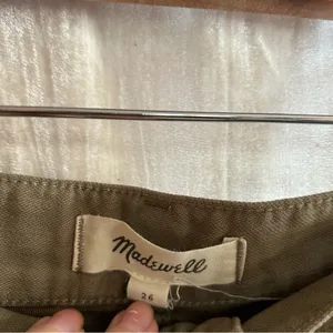 Madewell High-Rise Cargo Fatigue Pants Distant Surplus Green Utility Joggers 26‎ thumbnail 5