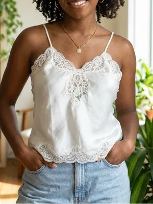 Vintage Victoria’s Secret Lace Slip Top Size medium thumbnail 1