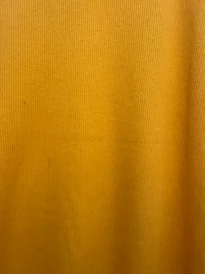 Zara ribbed midi dress mustard yellow color size M thumbnail 4