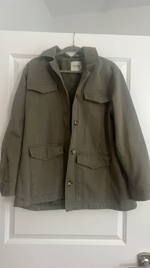 Abercrombie and Fitch Green Utility Jacket thumbnail 3