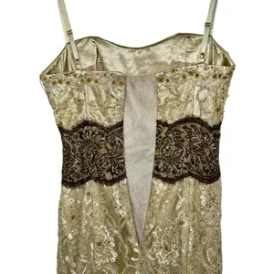 NWT Mandalay Cream Floral Lace Beaded Sequin Mermaid Evening Gown Dress Size 8 thumbnail 11