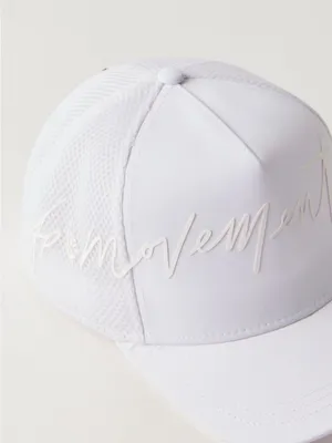 Free people movement signature soft mesh trucker hat white NWT $48 thumbnail 3